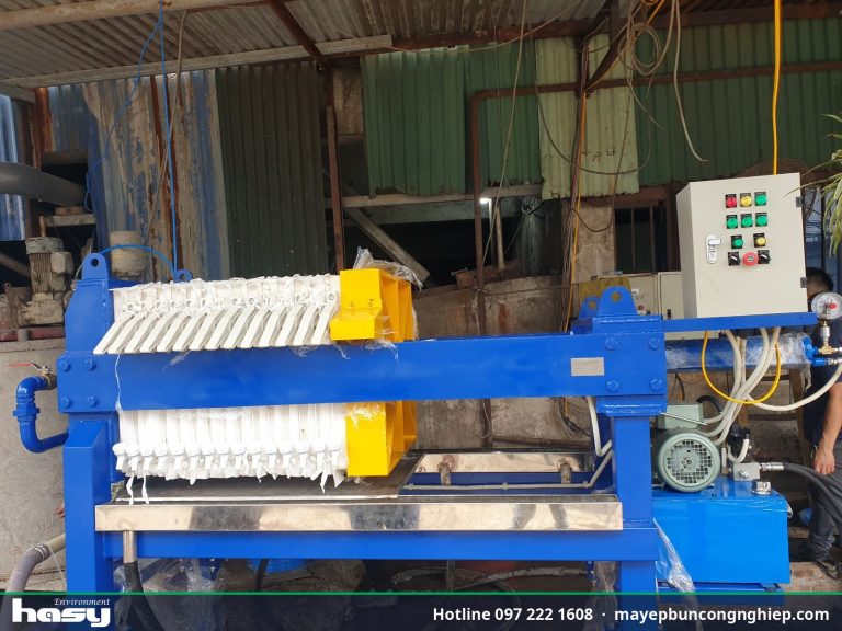 Máy ép bùn khung bản HASY tại nhà máy giấy Thái Nguyên